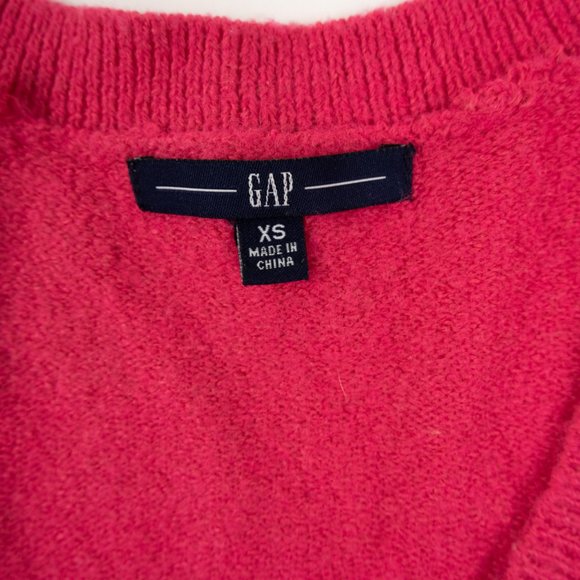 GAP pink v-neck tunic sweater size XS - Picture 2 of 5